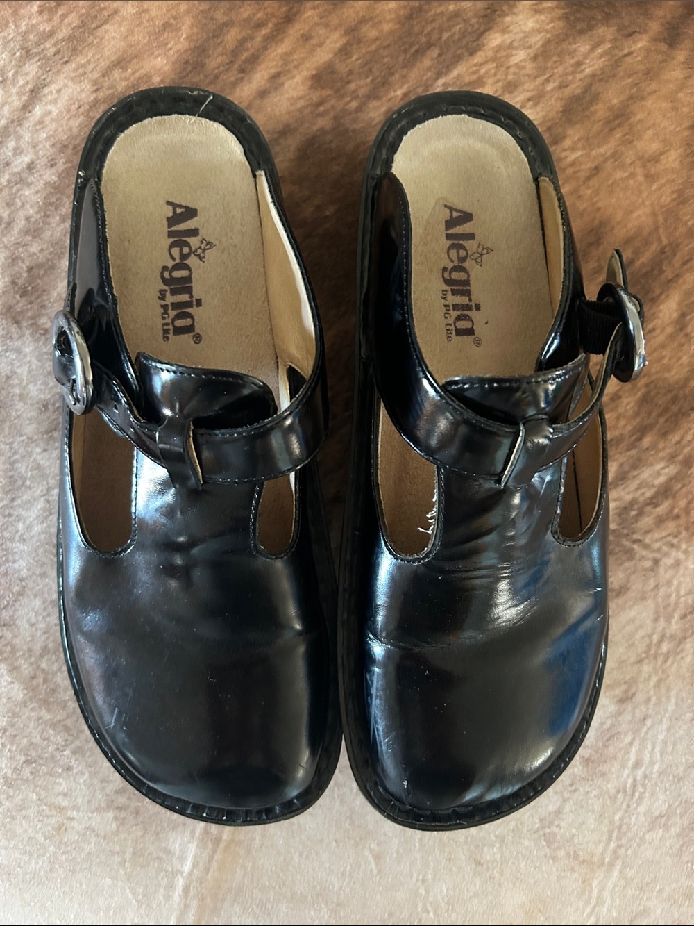 Alegria womens Black Patent Mary Jane Shoe